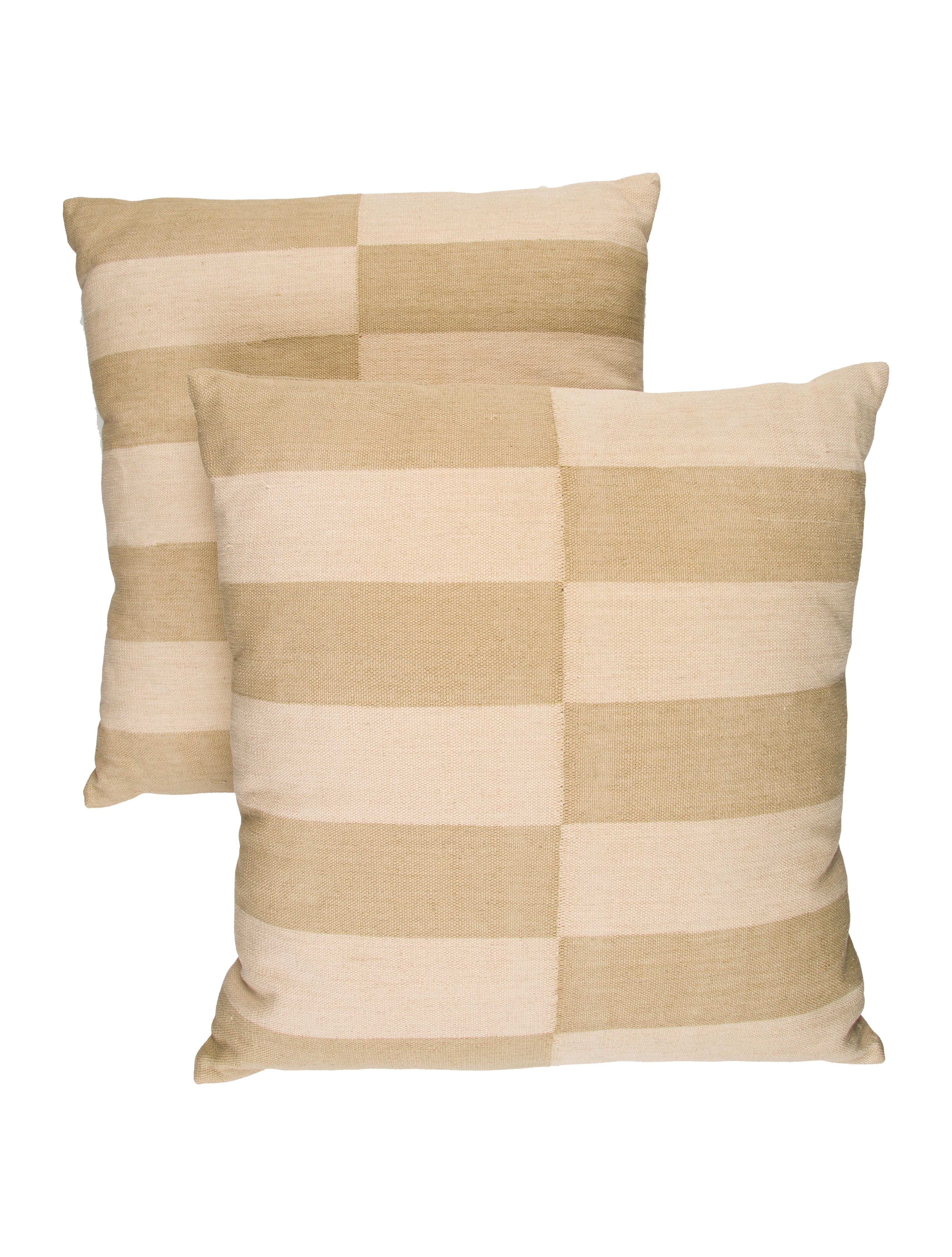 Madeline Weinrib Pair of Amagansett Throw Pillows