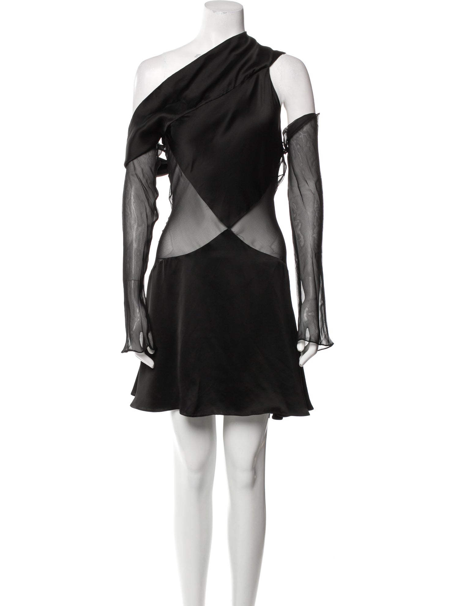 Maximilian One-Shoulder Knee-Length Dress