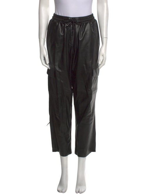 Maximilian Leather Straight Leg Pants