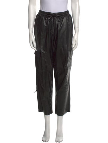 Maximilian Pants Leather Straight Leg L