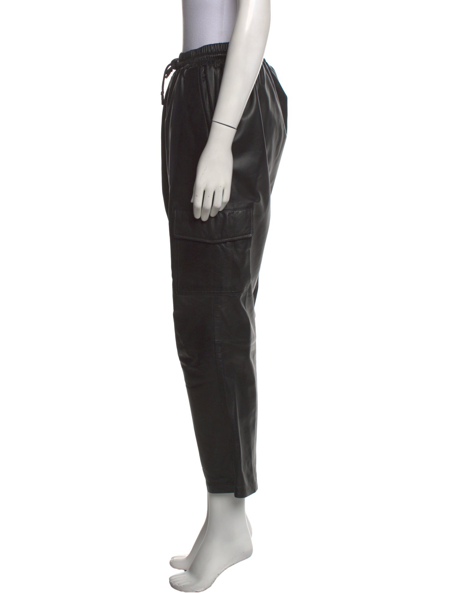 Maximilian Leather Straight Leg Pants