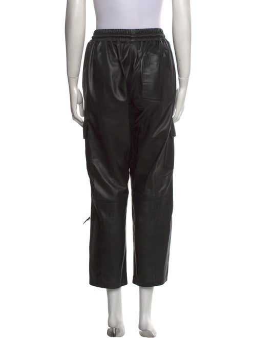 Maximilian Leather Straight Leg Pants