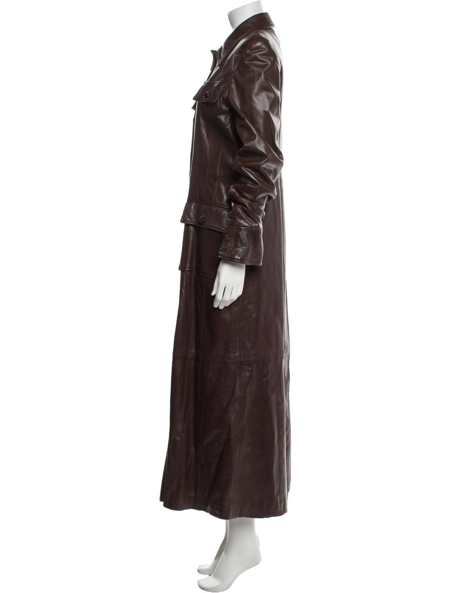 Maximilian Leather Trench Coat