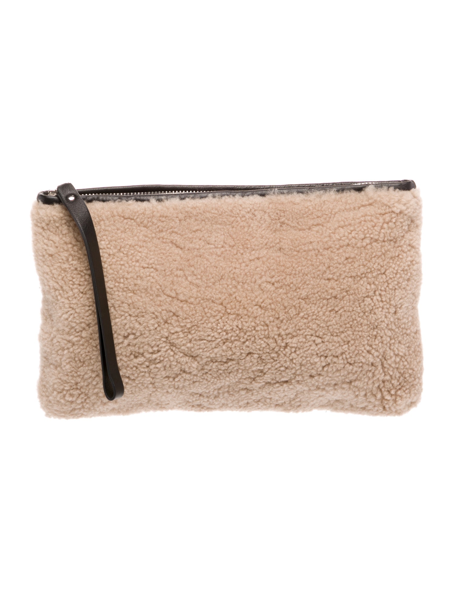 Maximilian Shearling Clutch w/ Tags