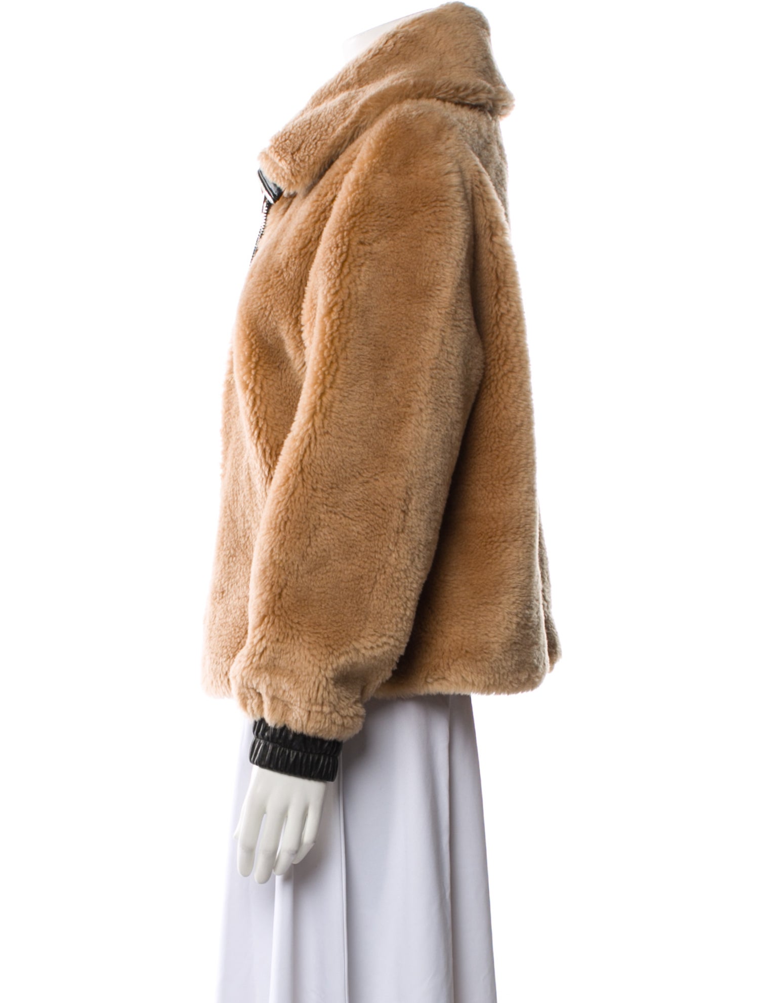 Maximilian Lambswool Faux Fur Jacket