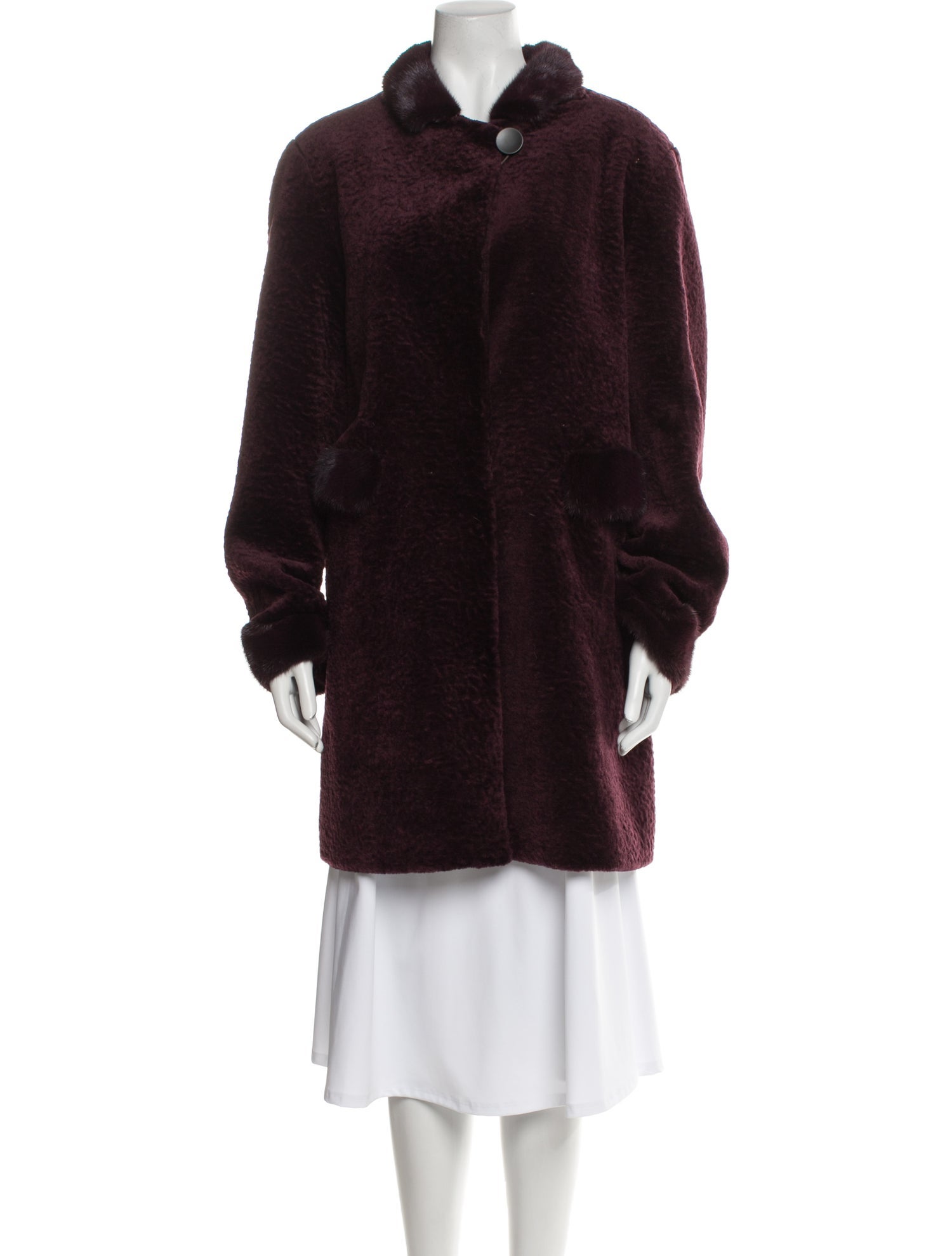 Maximilian Lambswool Faux Fur Jacket