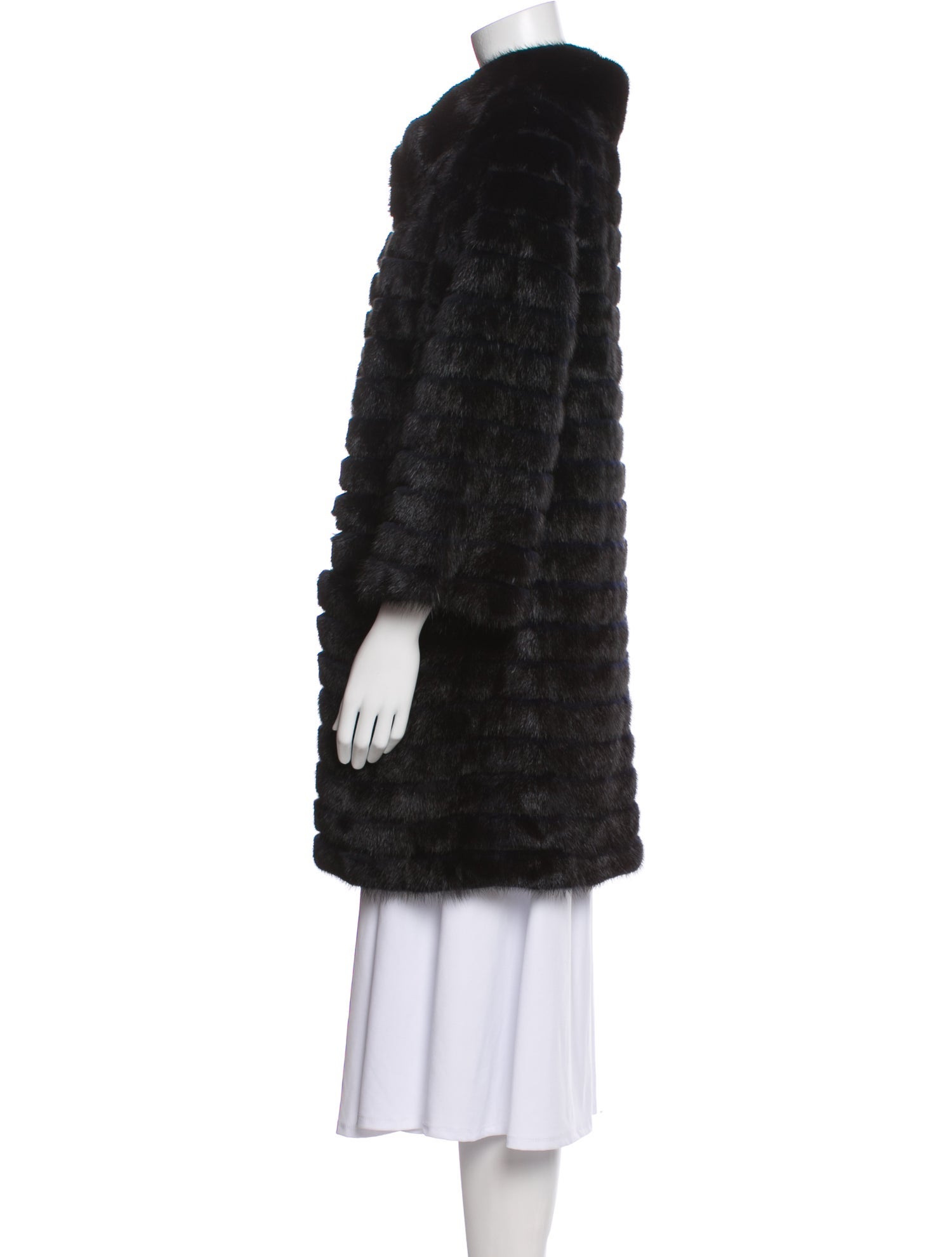 Maximilian Mink Faux Fur Coat