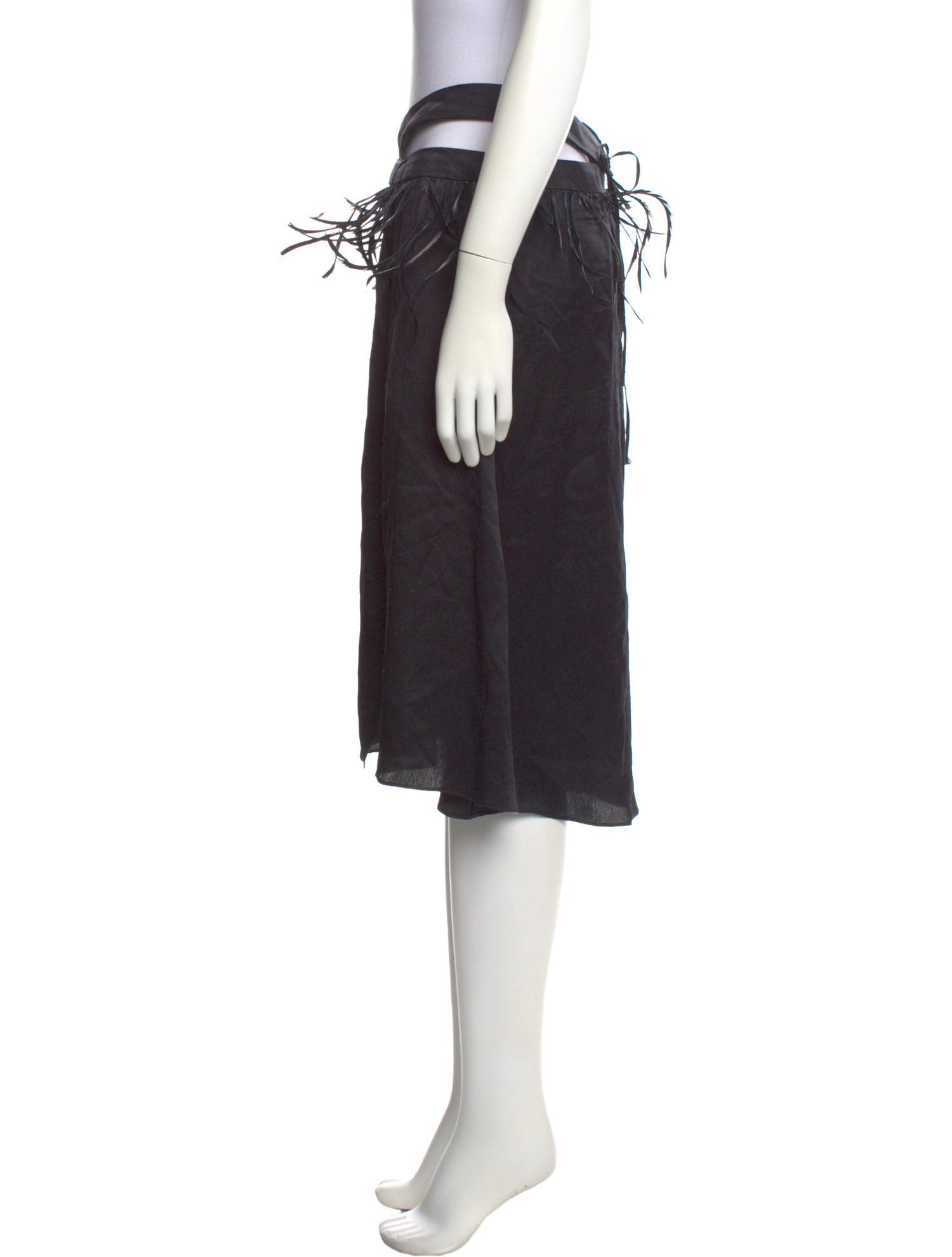 Maximilian Silk Knee-Length Skirt