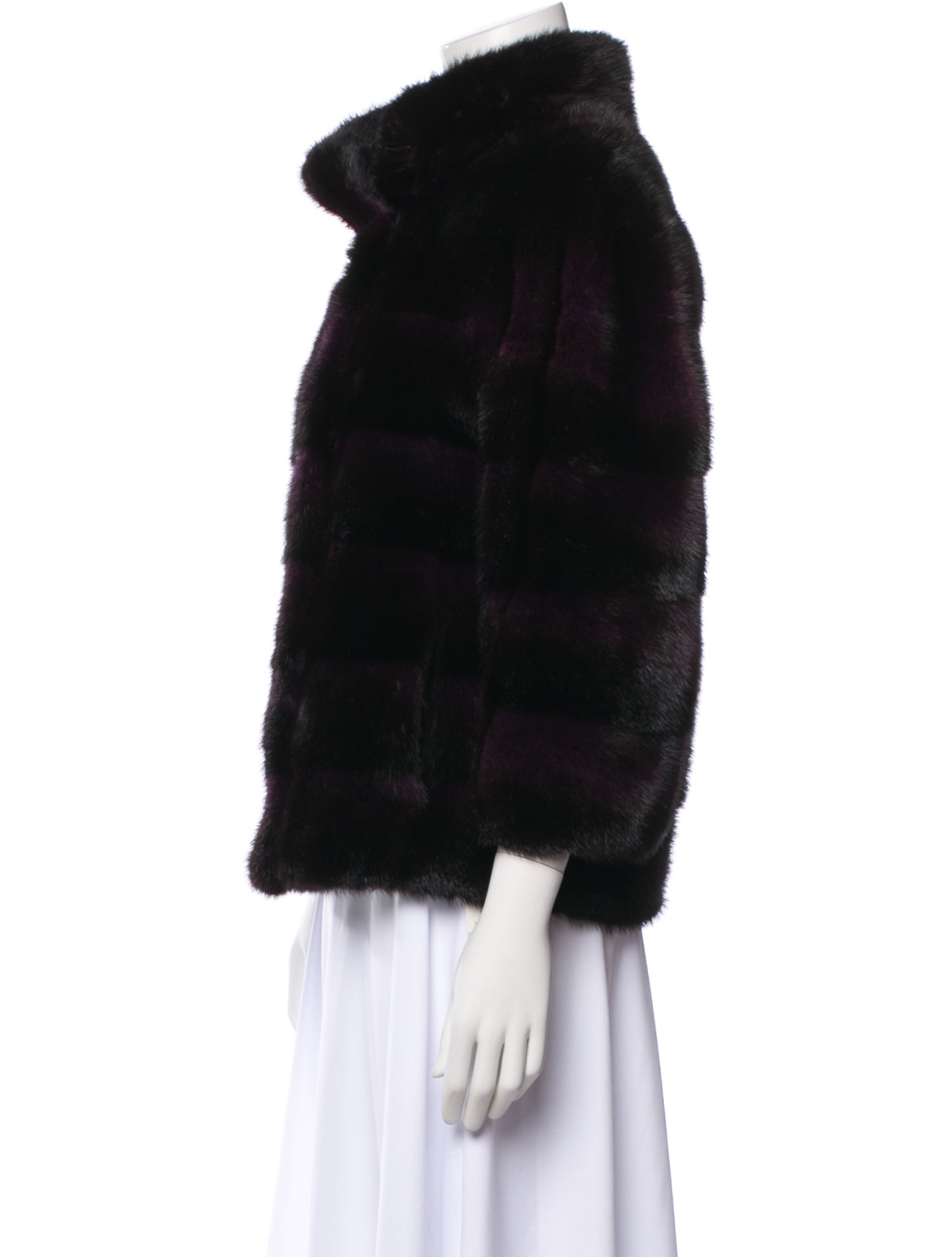 Maximilian Mink Faux Fur Coat