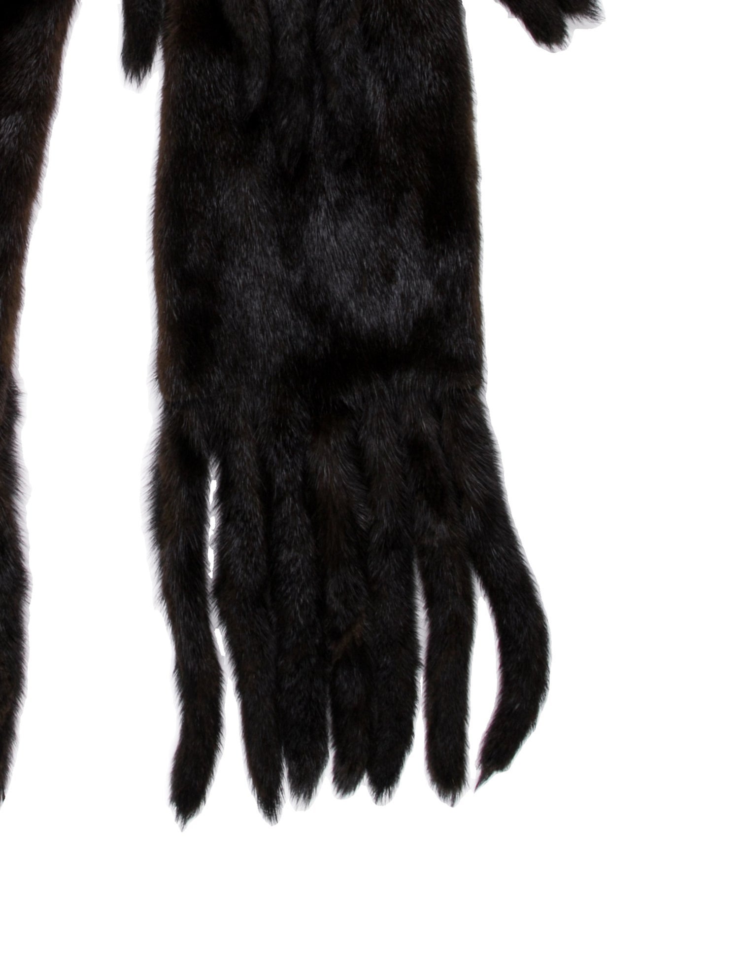 Maximilian Mink Striped Scarf