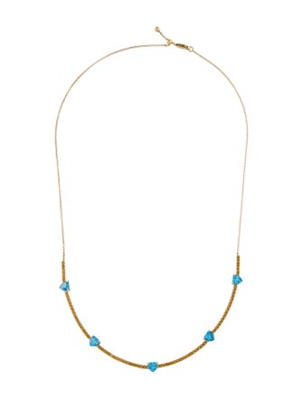 My Story 14K Topaz & Citrine Collar Necklace