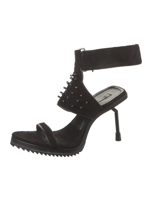 Miharayasuhiro Suede Studded Accents Sandals