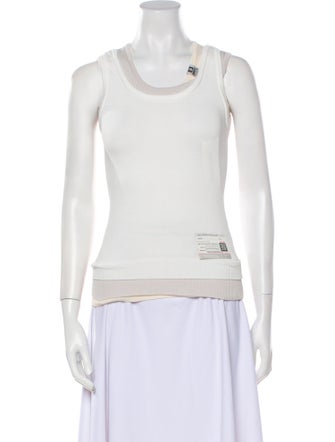 Miharayasuhiro Scoop Neck Sleeveless Top
