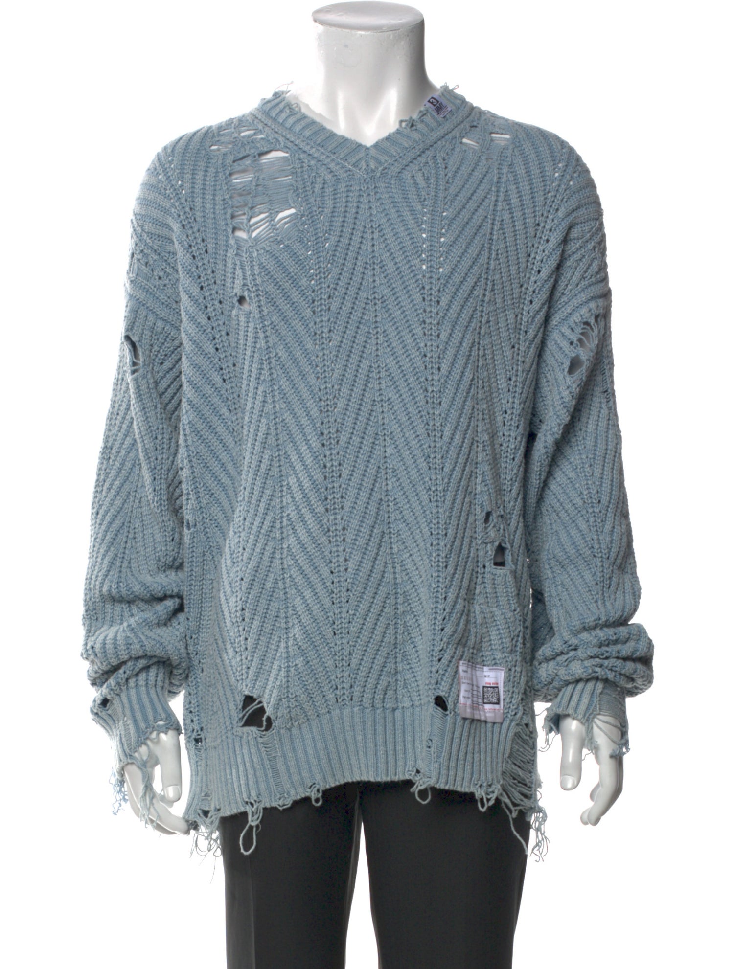 Miharayasuhiro V-Neck Long Sleeve Pullover