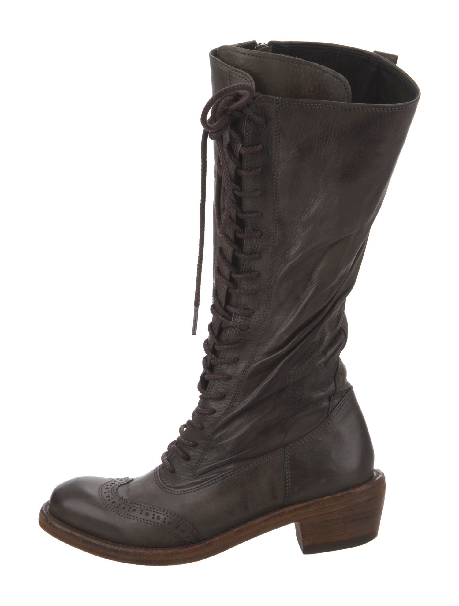 Miharayasuhiro Leather Combat Boots
