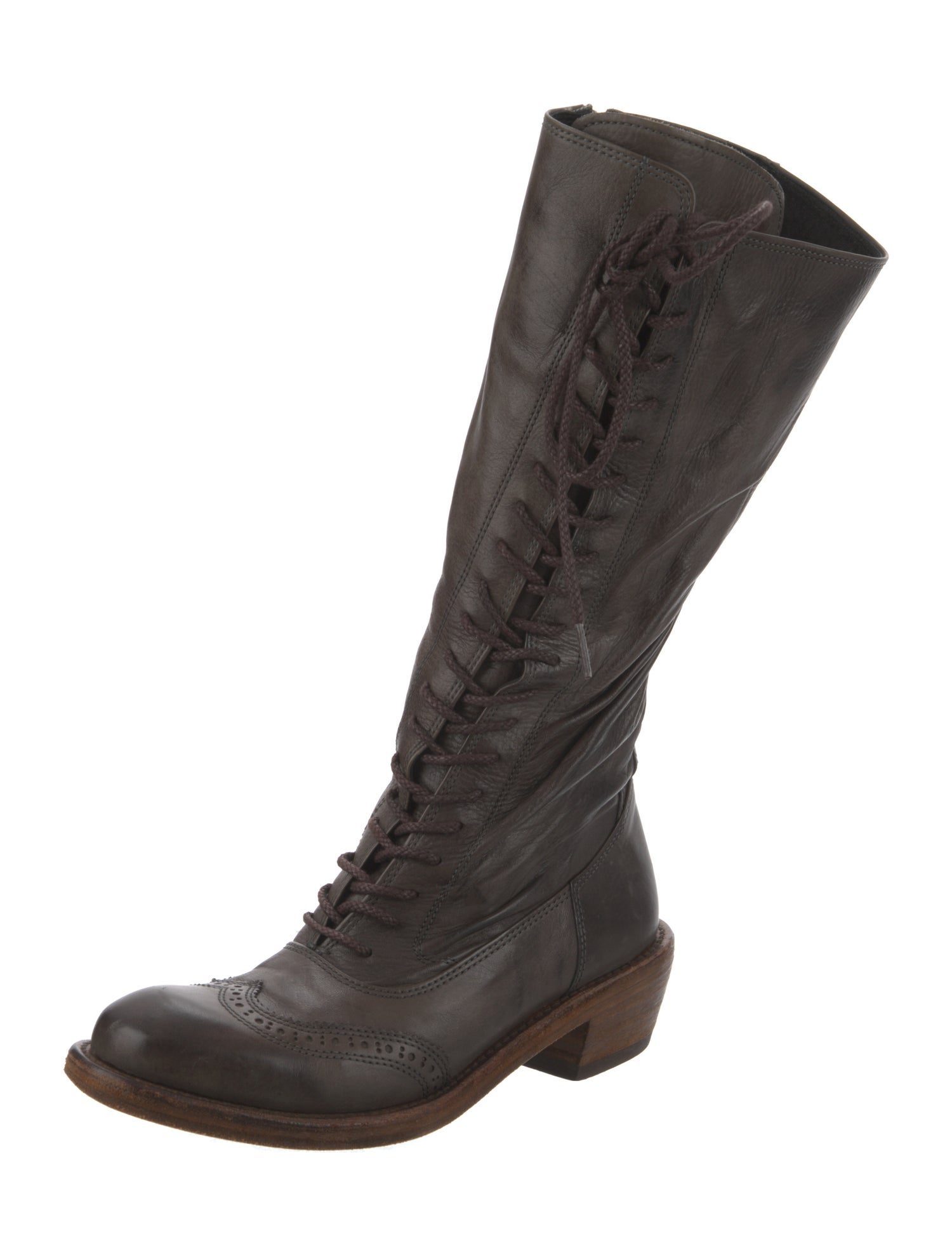 Miharayasuhiro Leather Combat Boots