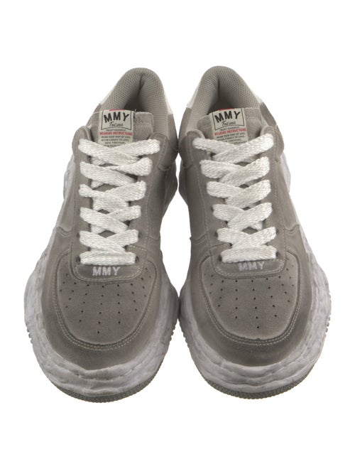 Miharayasuhiro Suede Embroidered Accent Sneakers