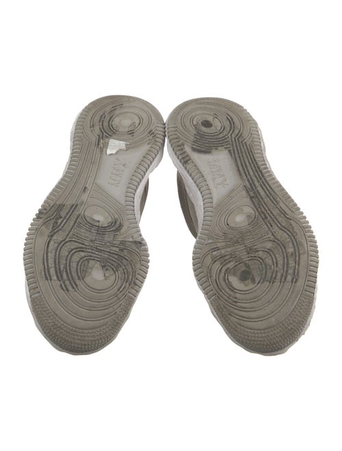 Miharayasuhiro Suede Embroidered Accent Sneakers