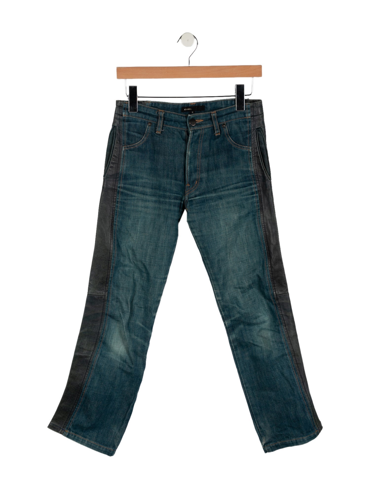 Miharayasuhiro Mid-Rise Straight Leg Jeans
