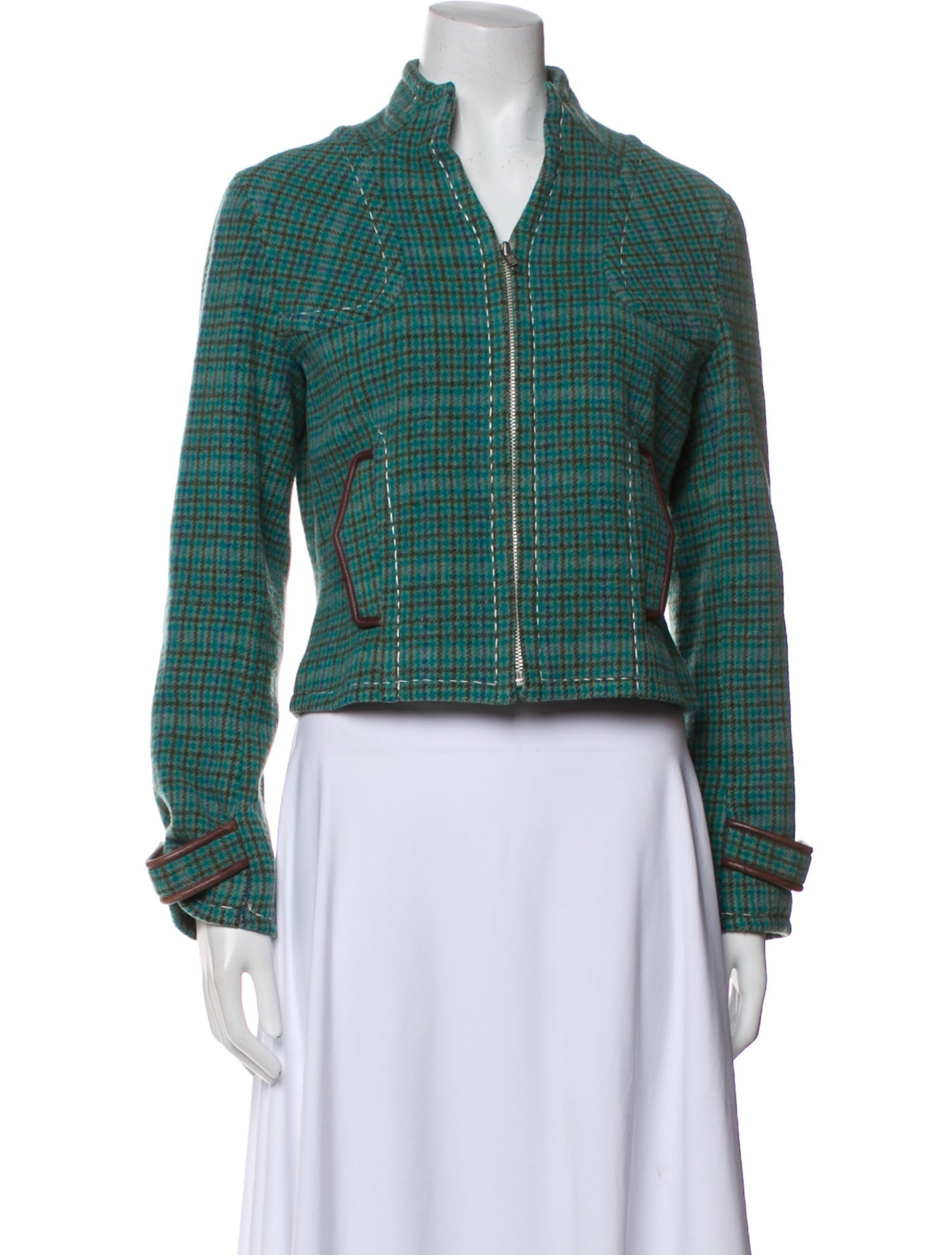 Miharayasuhiro Plaid Print Evening Jacket