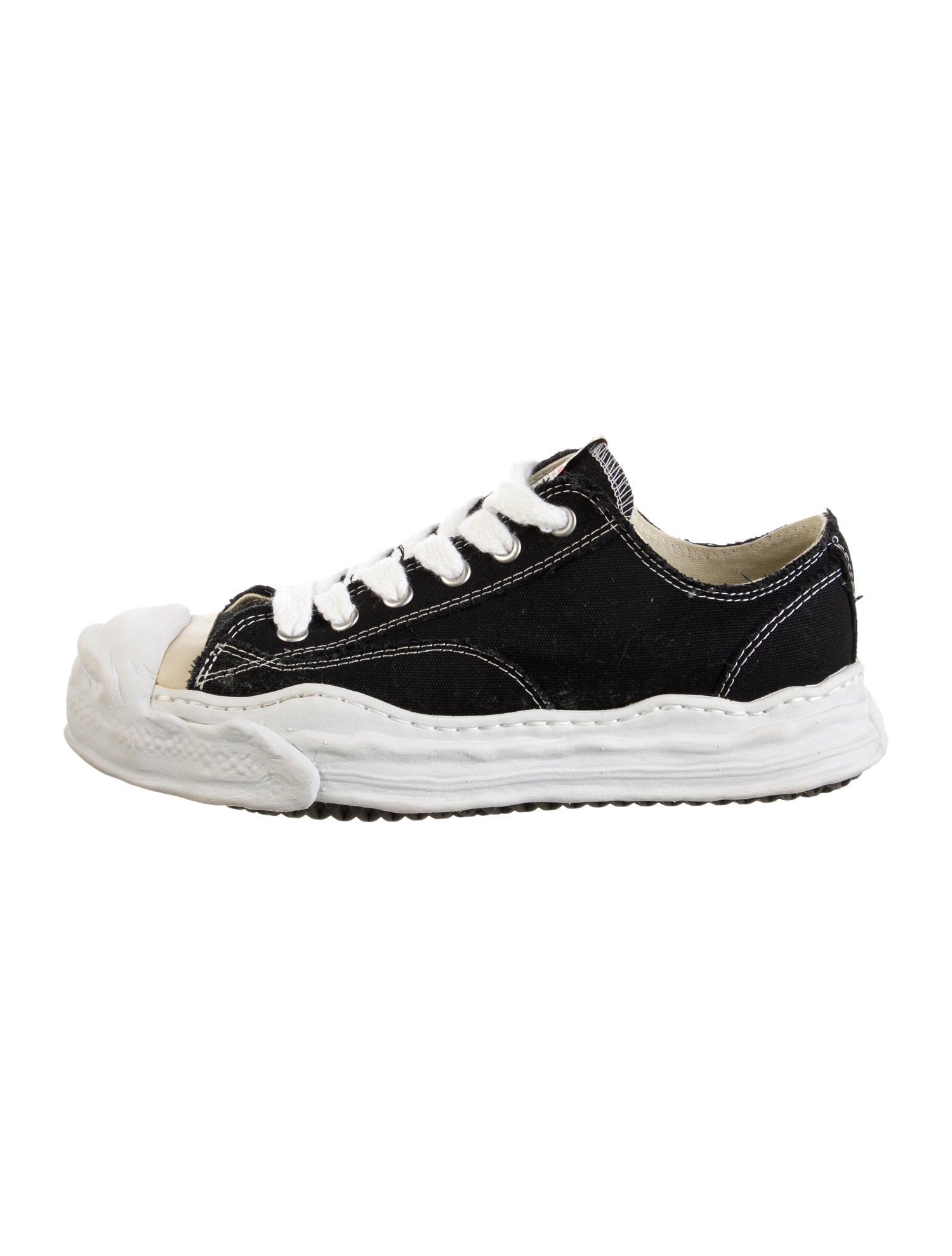 Miharayasuhiro Canvas Colorblock Pattern Sneakers