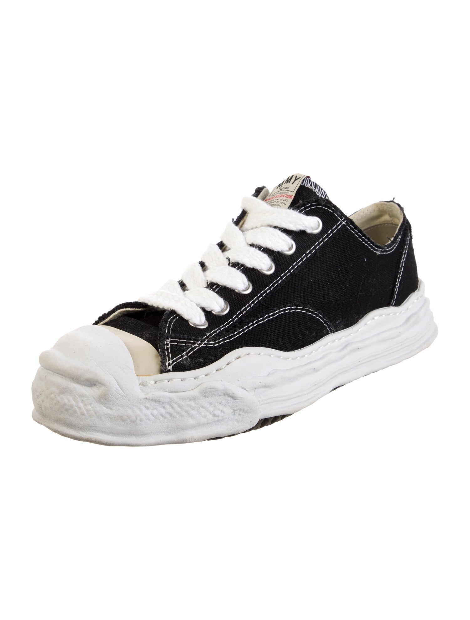 Miharayasuhiro Canvas Colorblock Pattern Sneakers