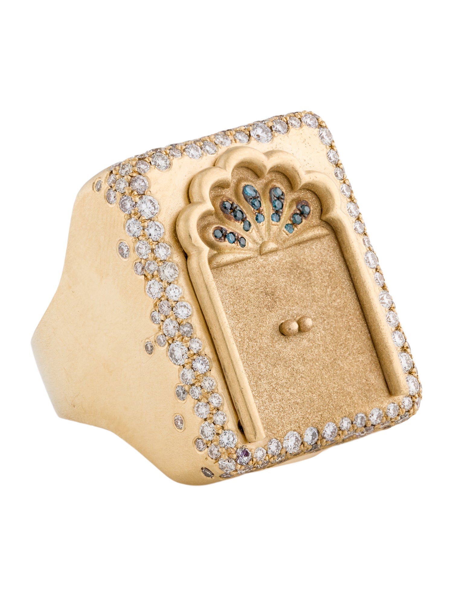 Nada Ghazal 18K Diamond Door of Prosperity Ring