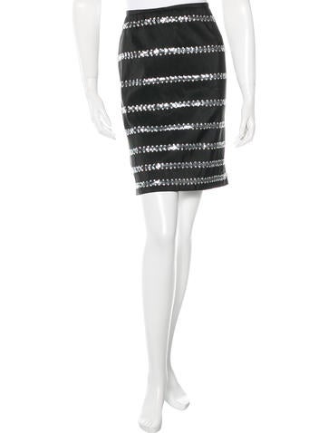 Naeem Khan Embellished Mini Skirt