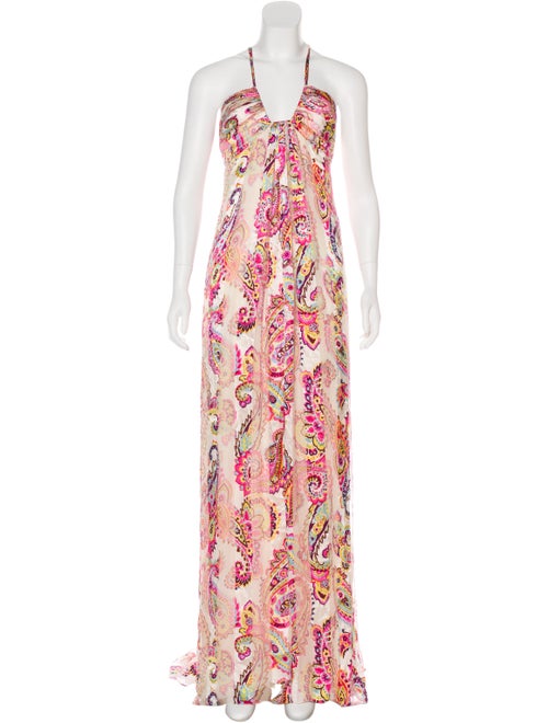 Naeem Khan Printed Maxi Dress multicolor