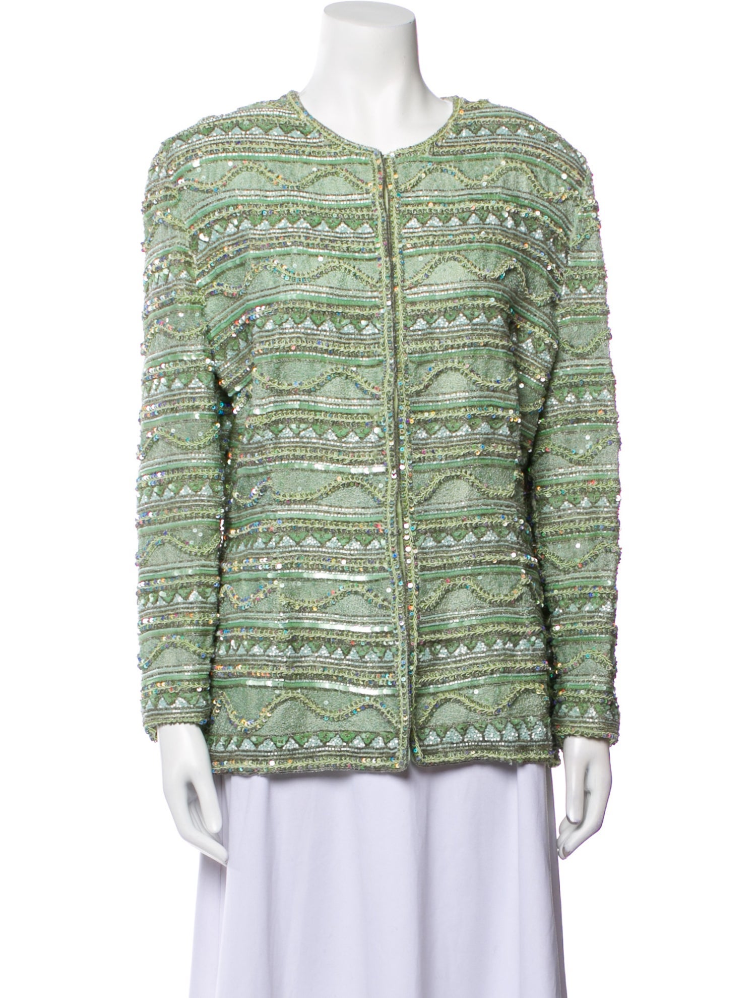 Naeem Khan Printed Evening Jacket
