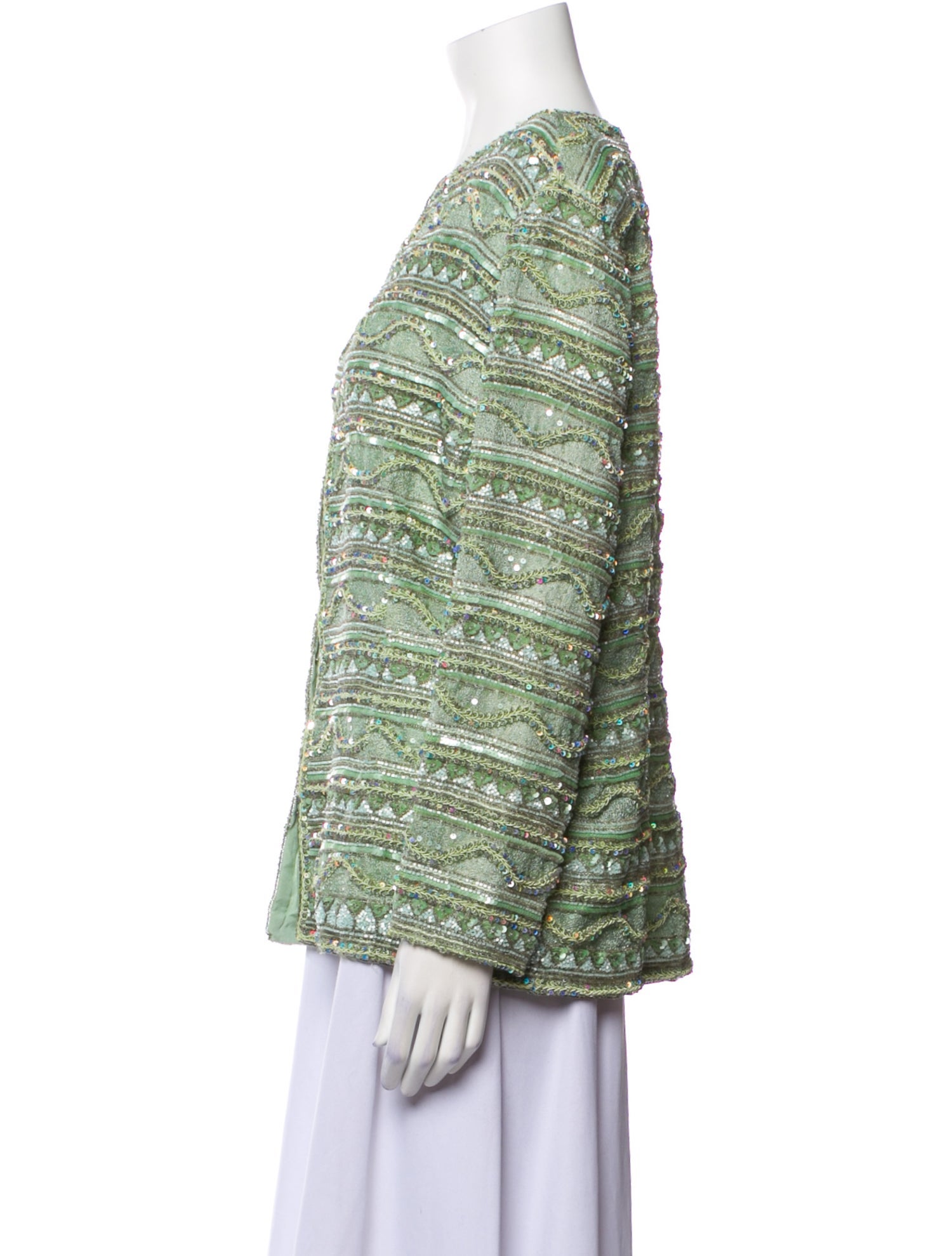 Naeem Khan Printed Evening Jacket