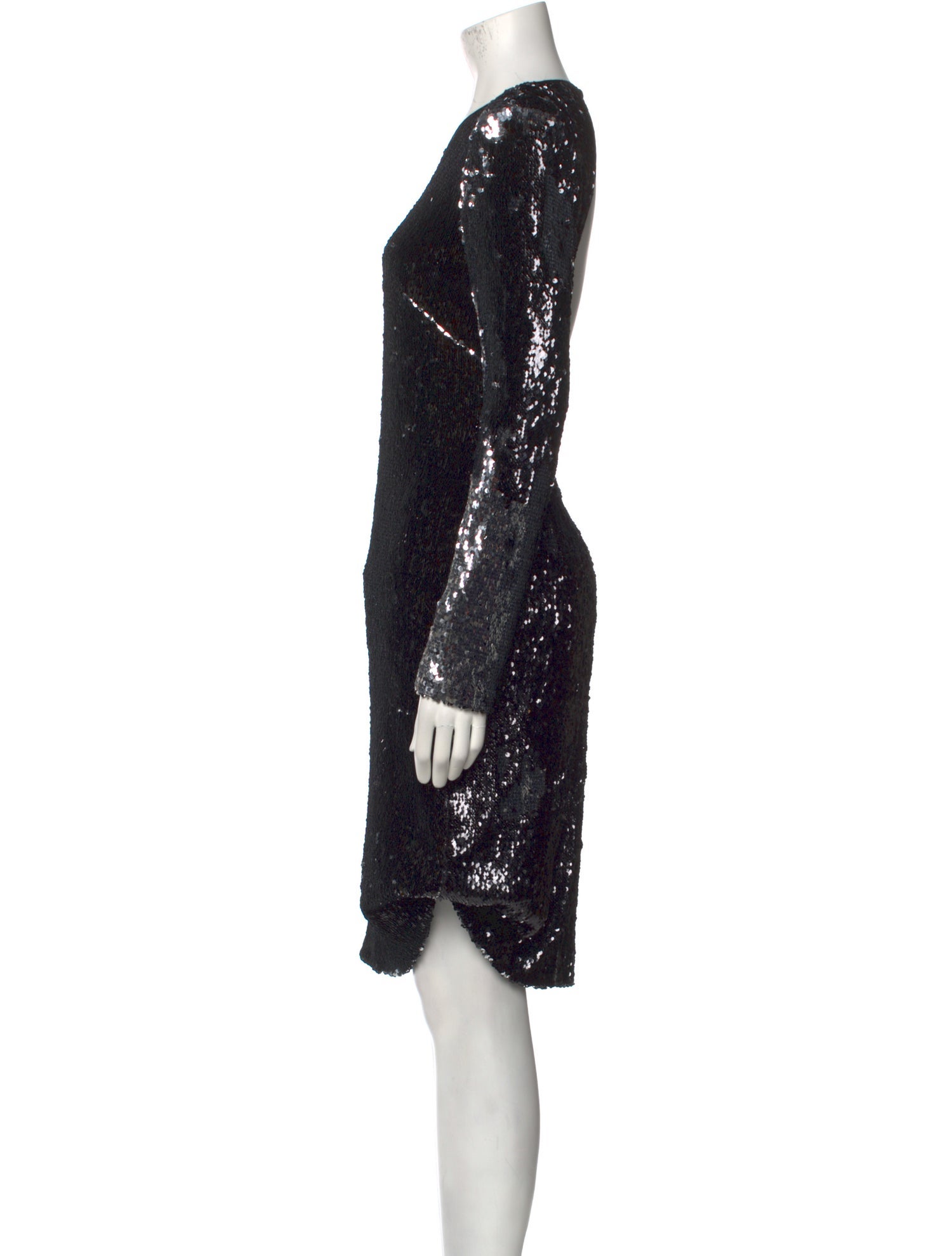 Naeem Khan Crew Neck Knee-Length Dress