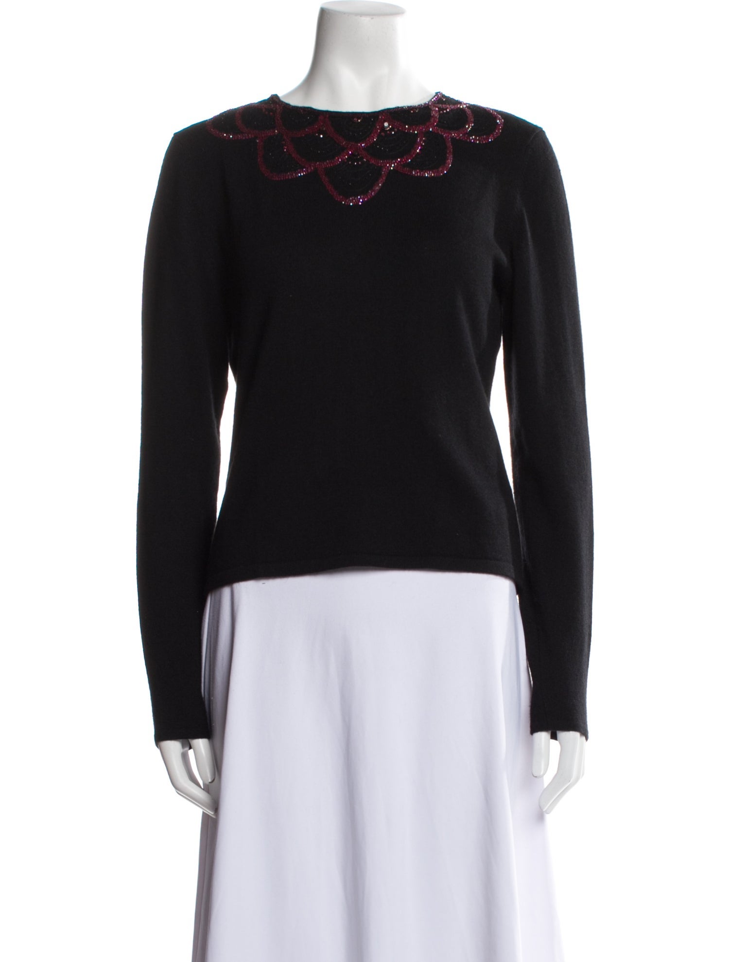 Naeem Khan Cashmere Printed Sweater