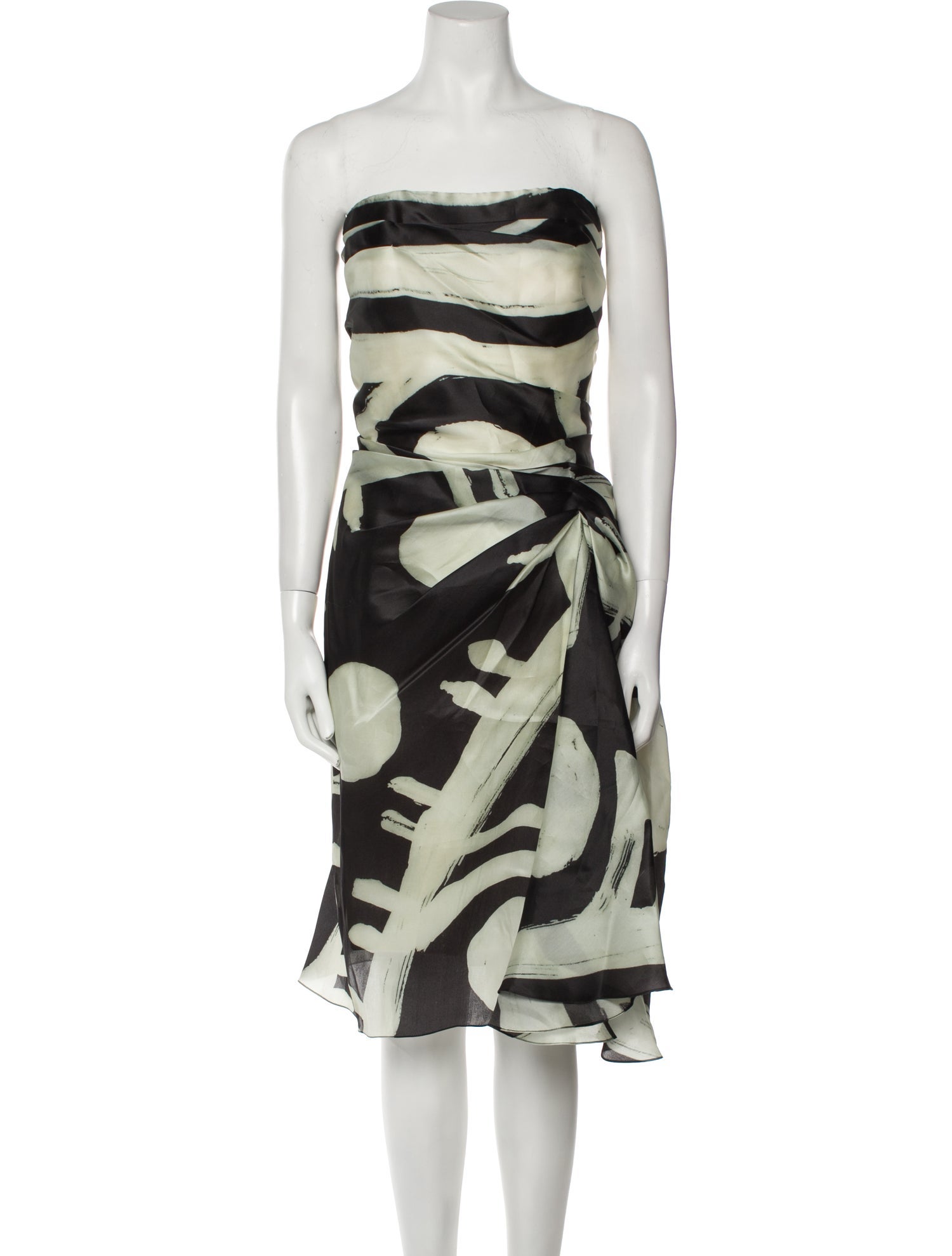 Naeem Khan Silk Knee-Length Dress