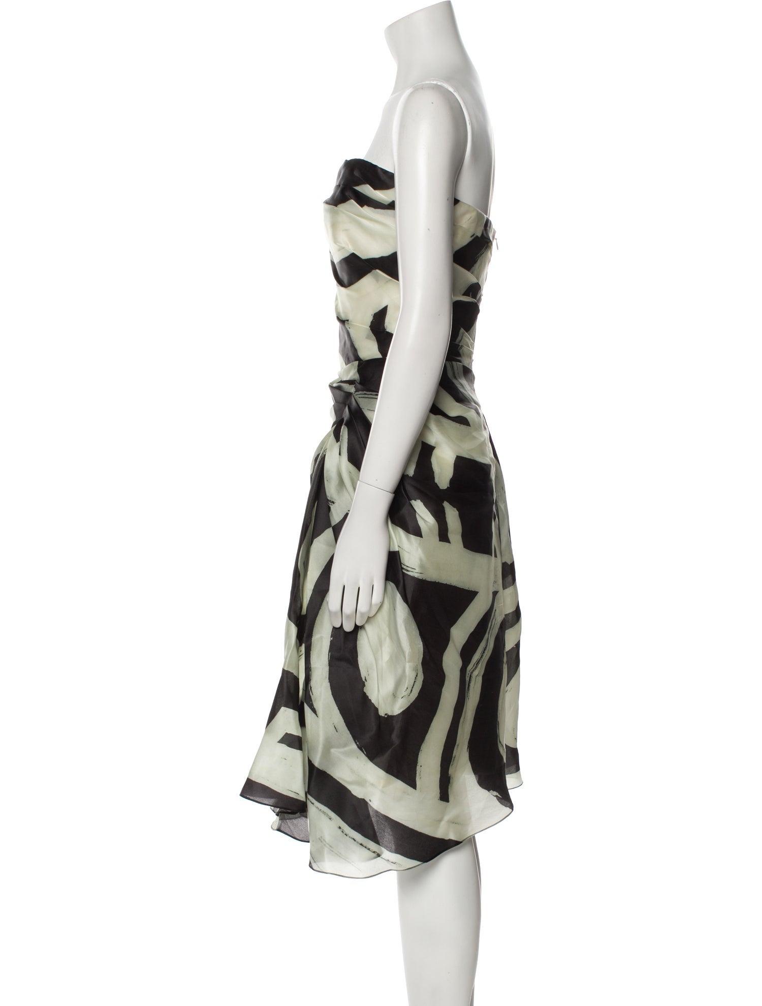 Naeem Khan Silk Knee-Length Dress