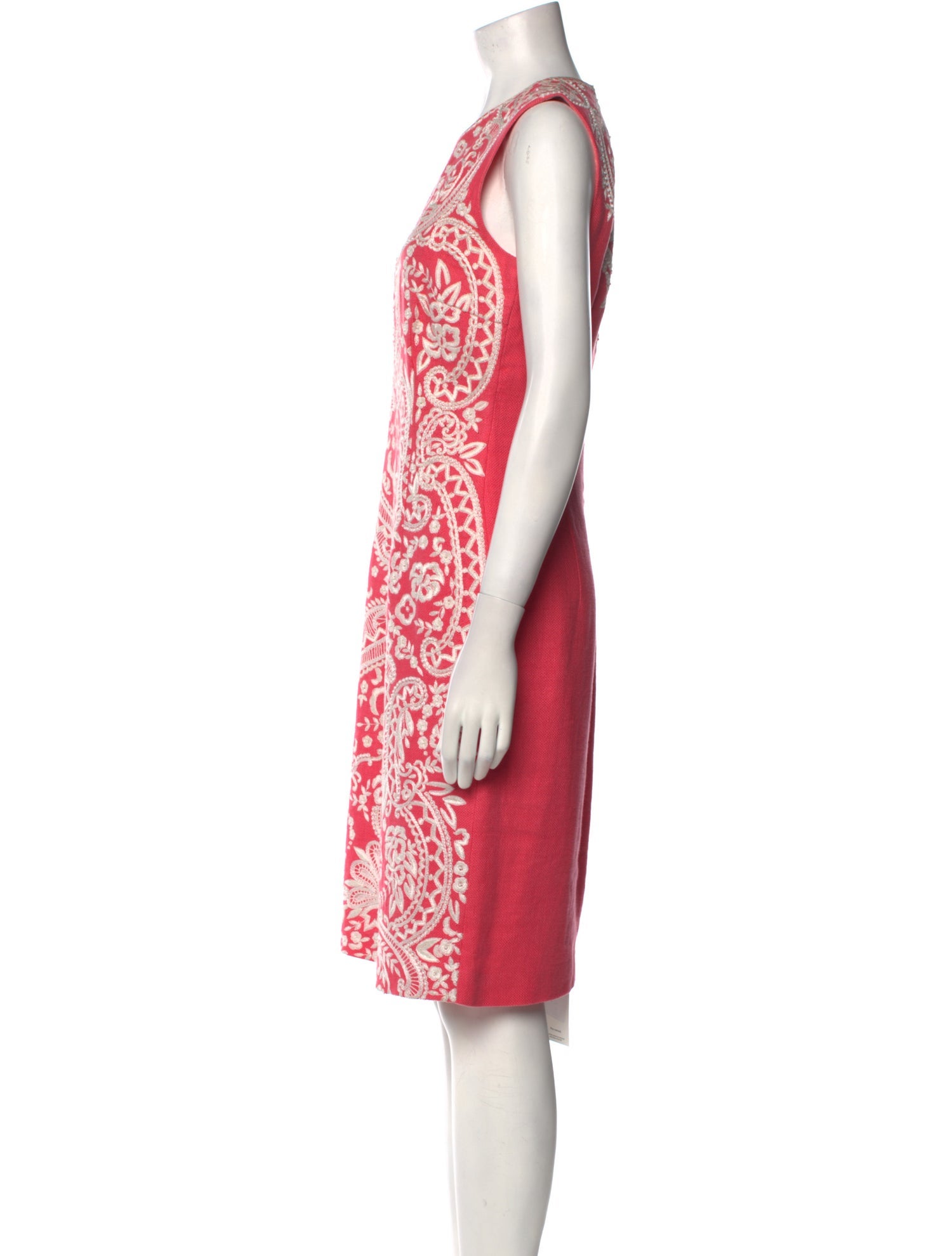 Naeem Khan Linen Mini Dress
