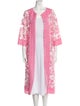 Naeem Khan Nylon Lace Pattern Robe