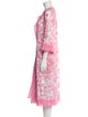 Naeem Khan Nylon Lace Pattern Robe