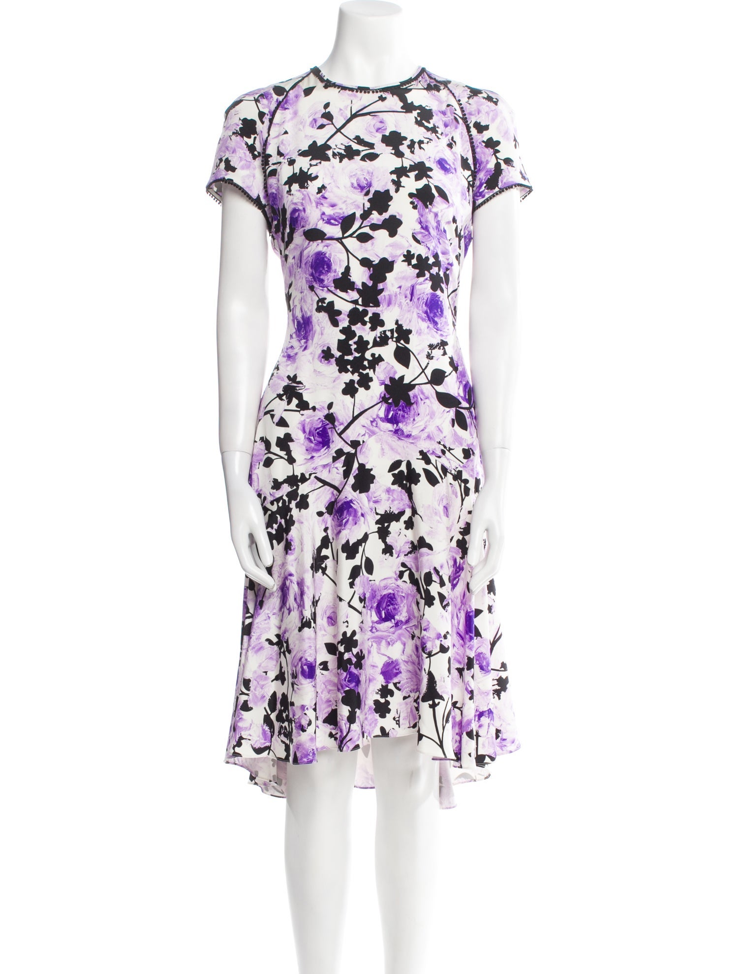 Naeem Khan Silk Midi Length Dress