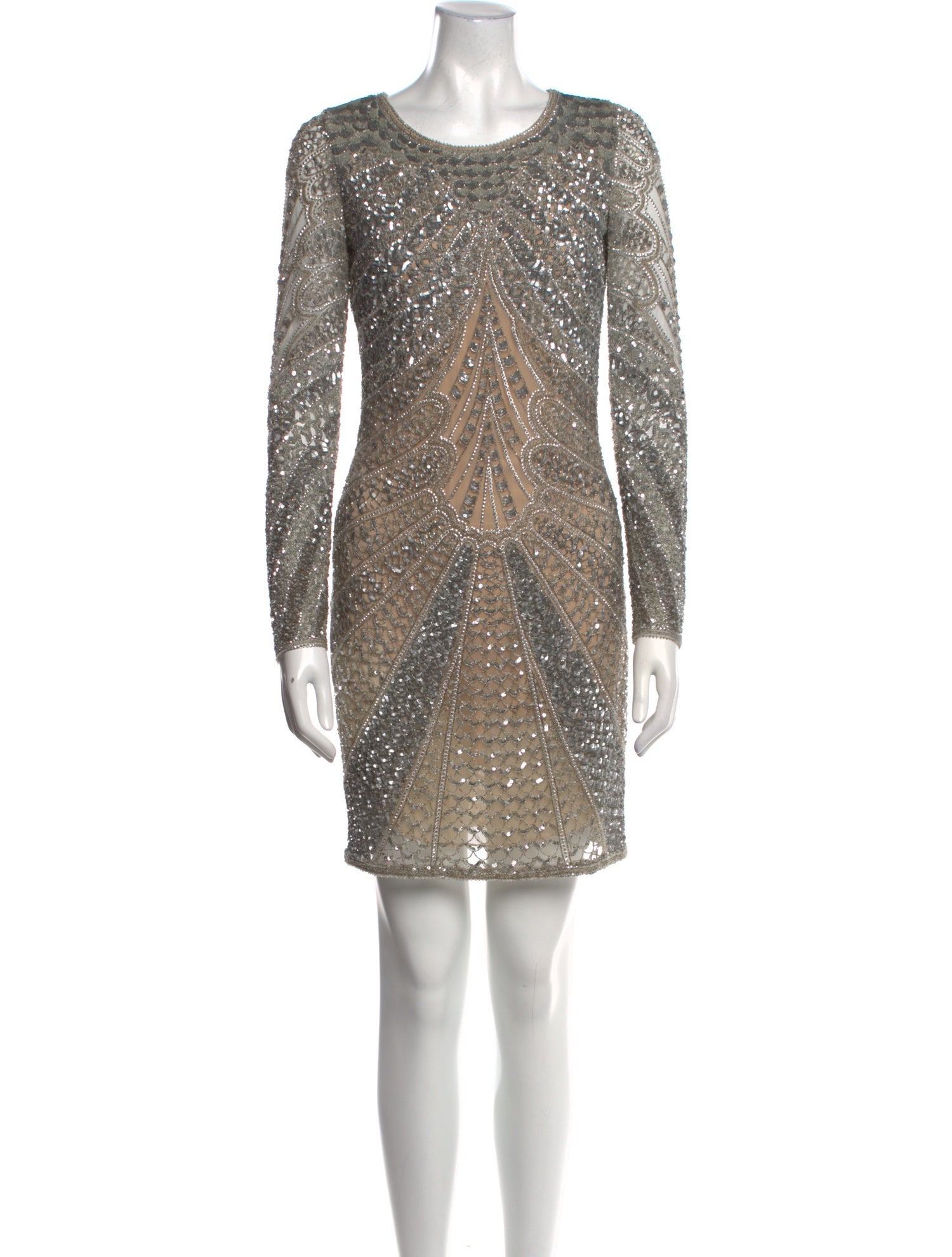 Naeem Khan Scoop Neck Mini Dress