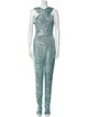 Naeem Khan Sequin Halterneck Jumpsuit