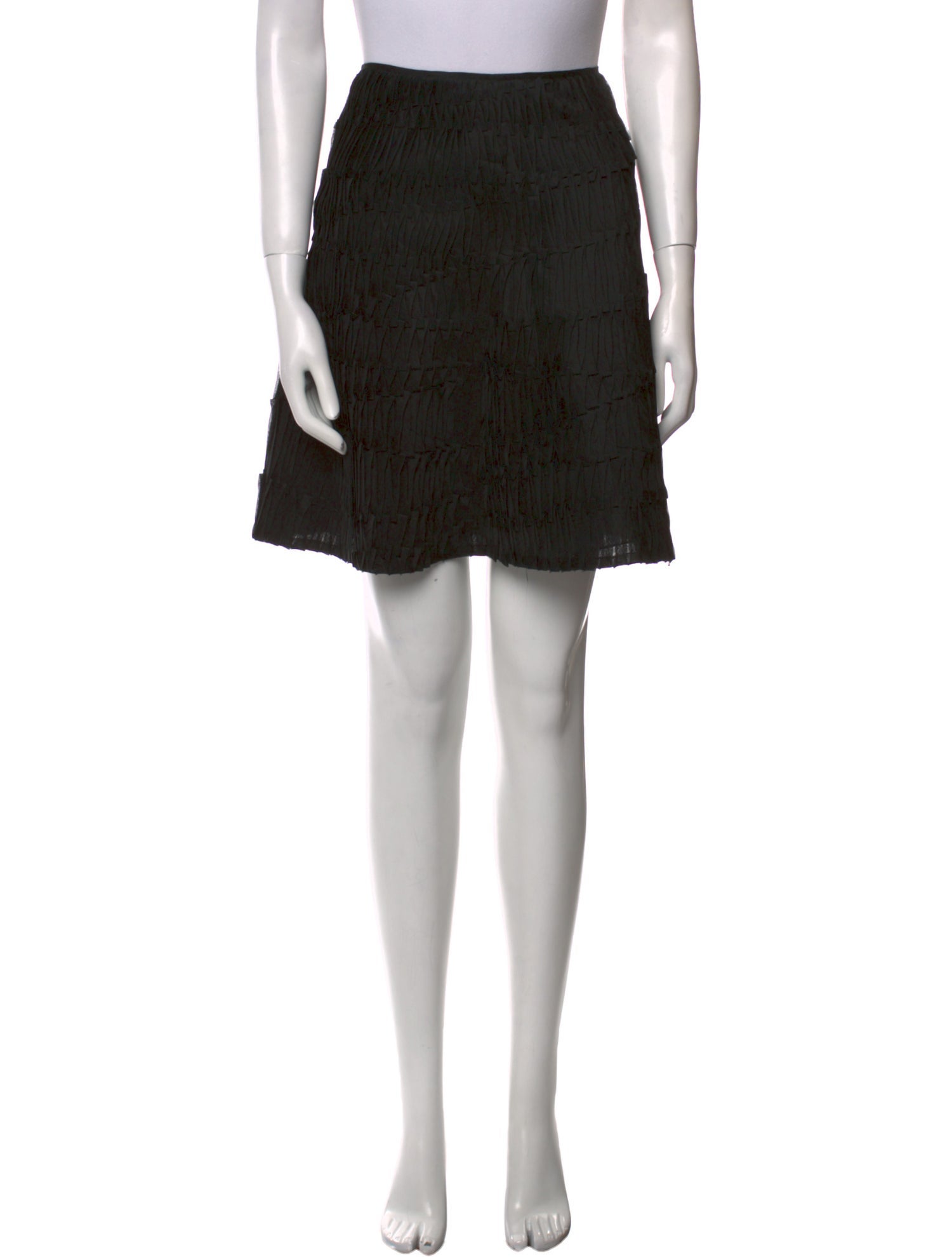 Naeem Khan Silk Knee-Length Skirt