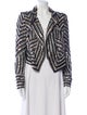 Naeem Khan Sequin Striped Blazer