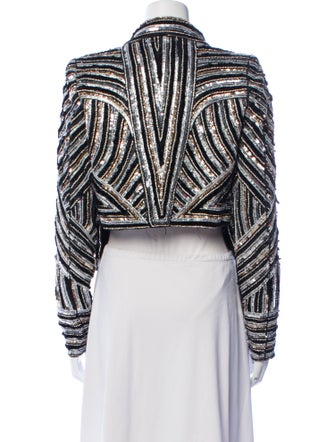 Naeem Khan Sequin Striped Blazer