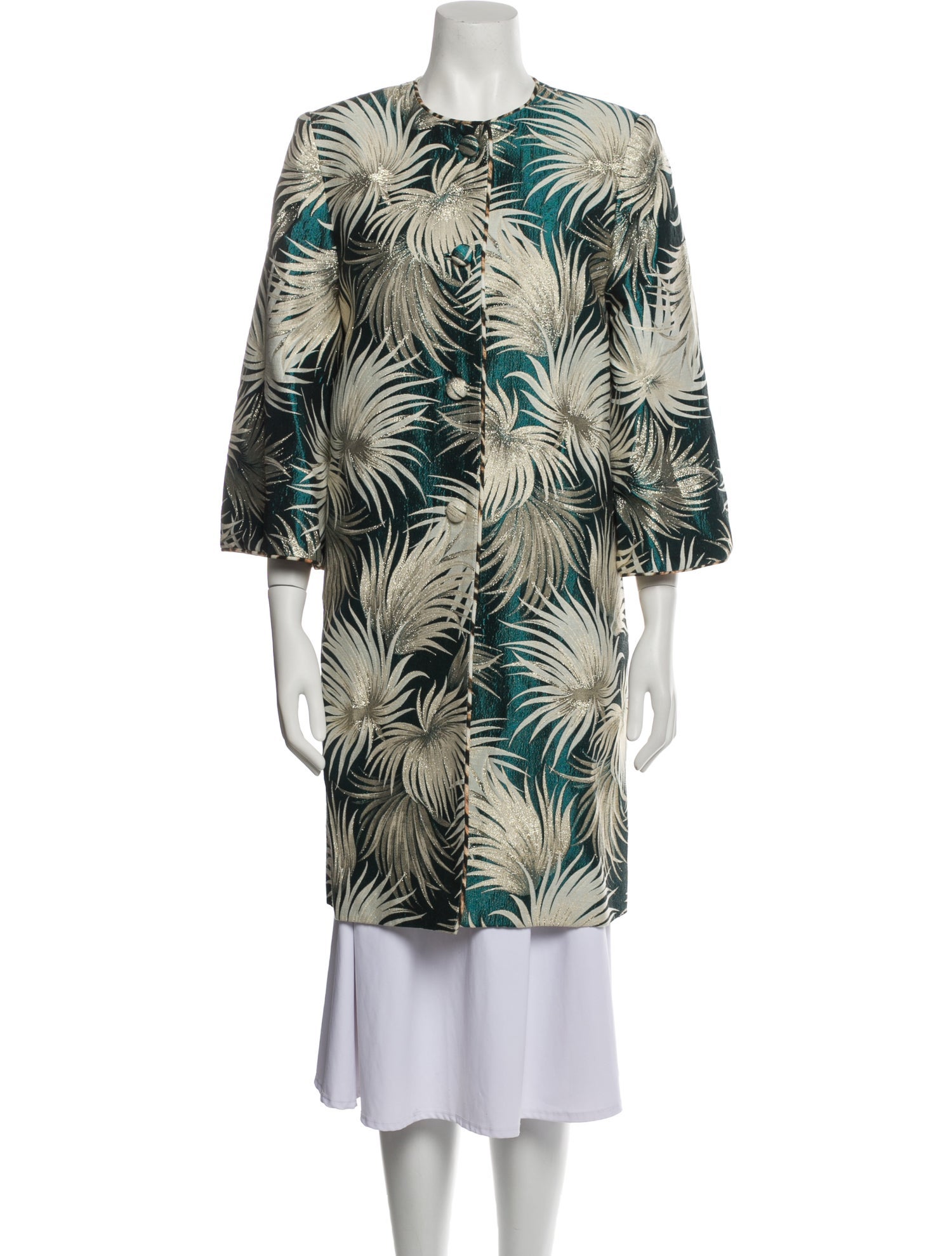 Naeem Khan Printed Coat