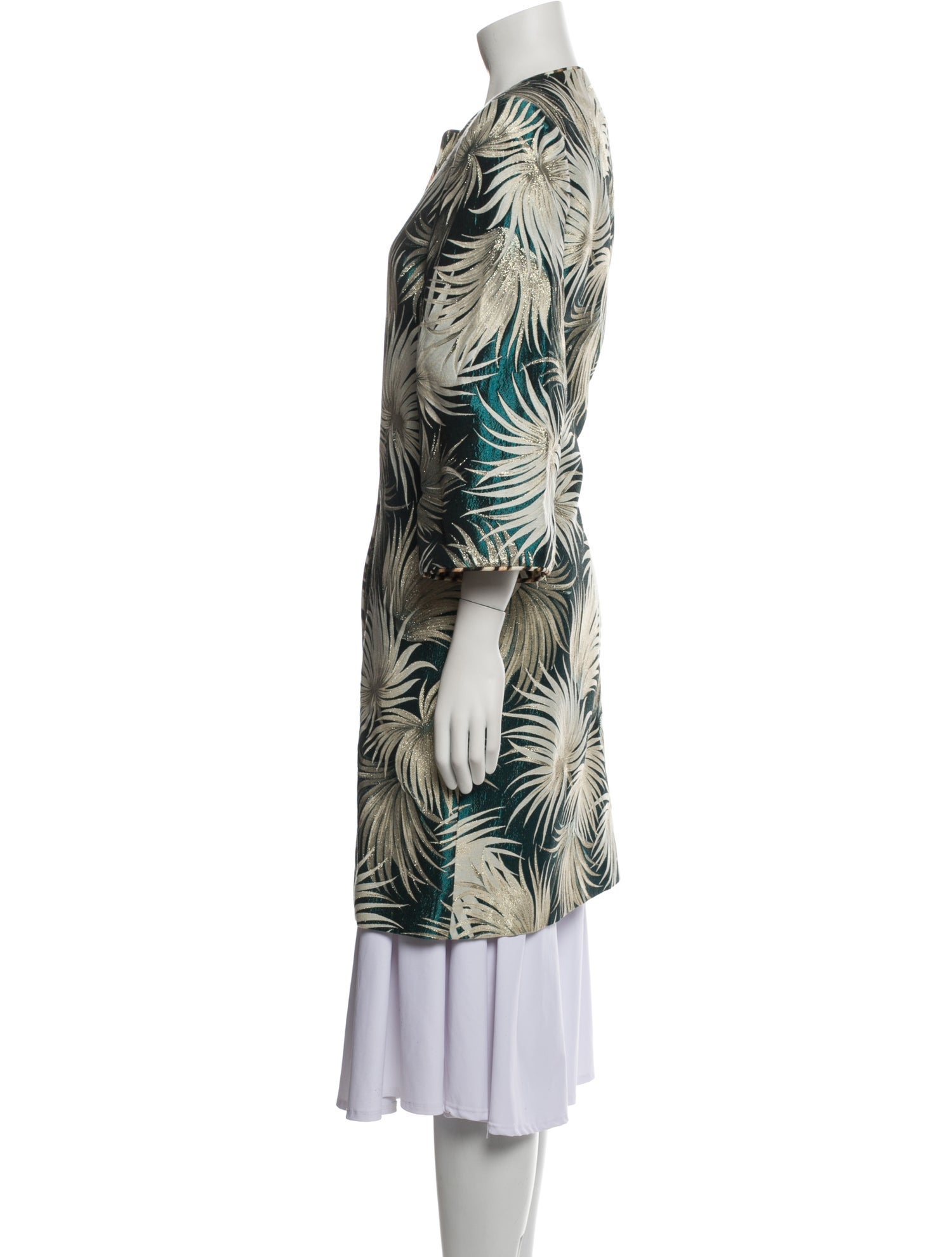 Naeem Khan Printed Coat