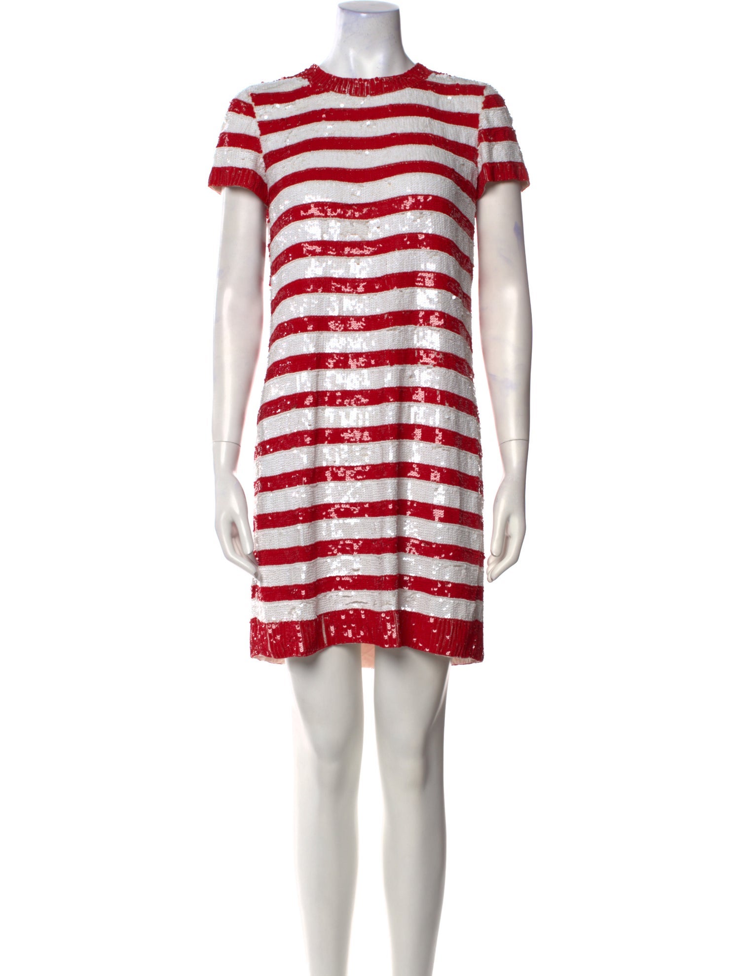Naeem Khan Striped Mini Dress