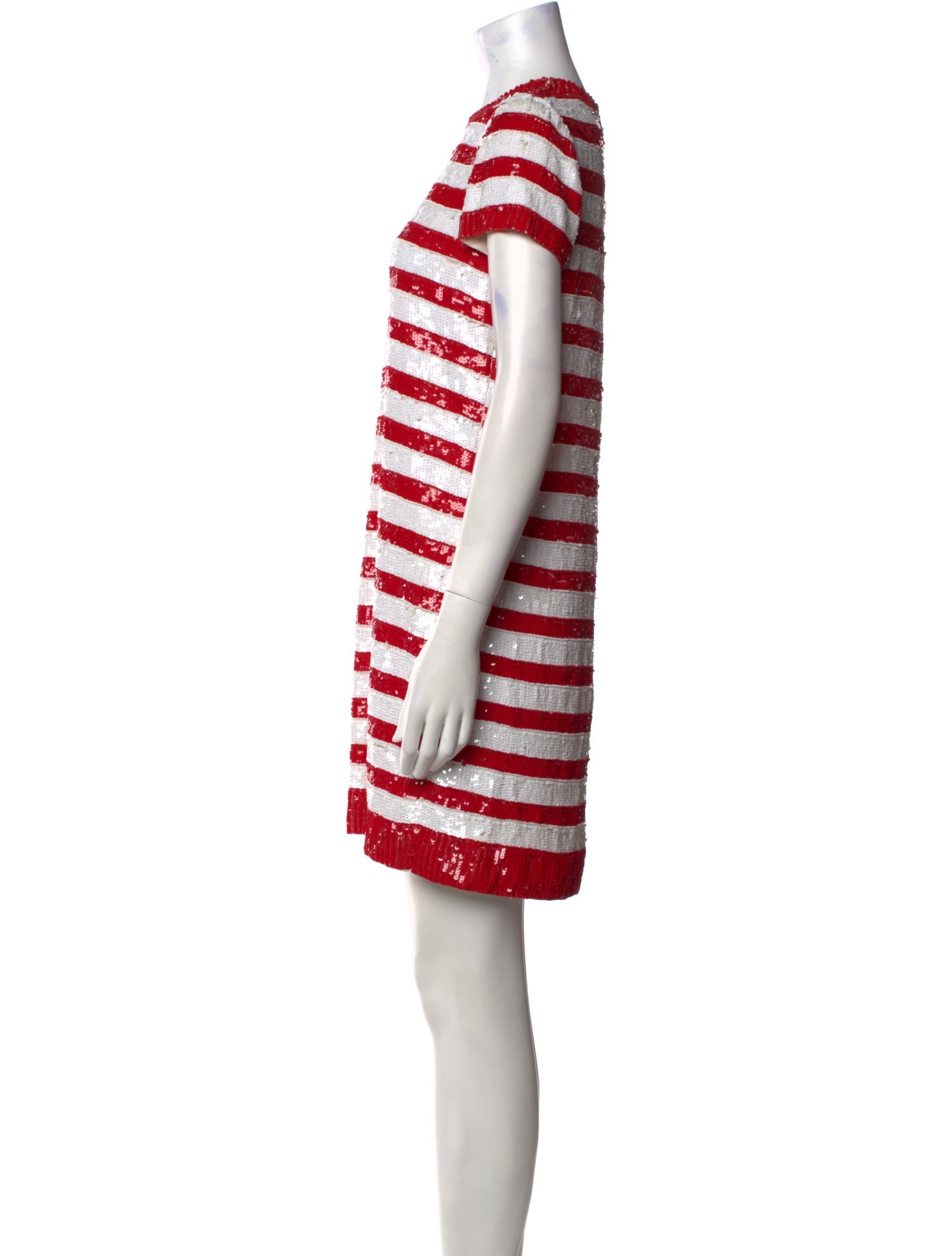 Naeem Khan Striped Mini Dress