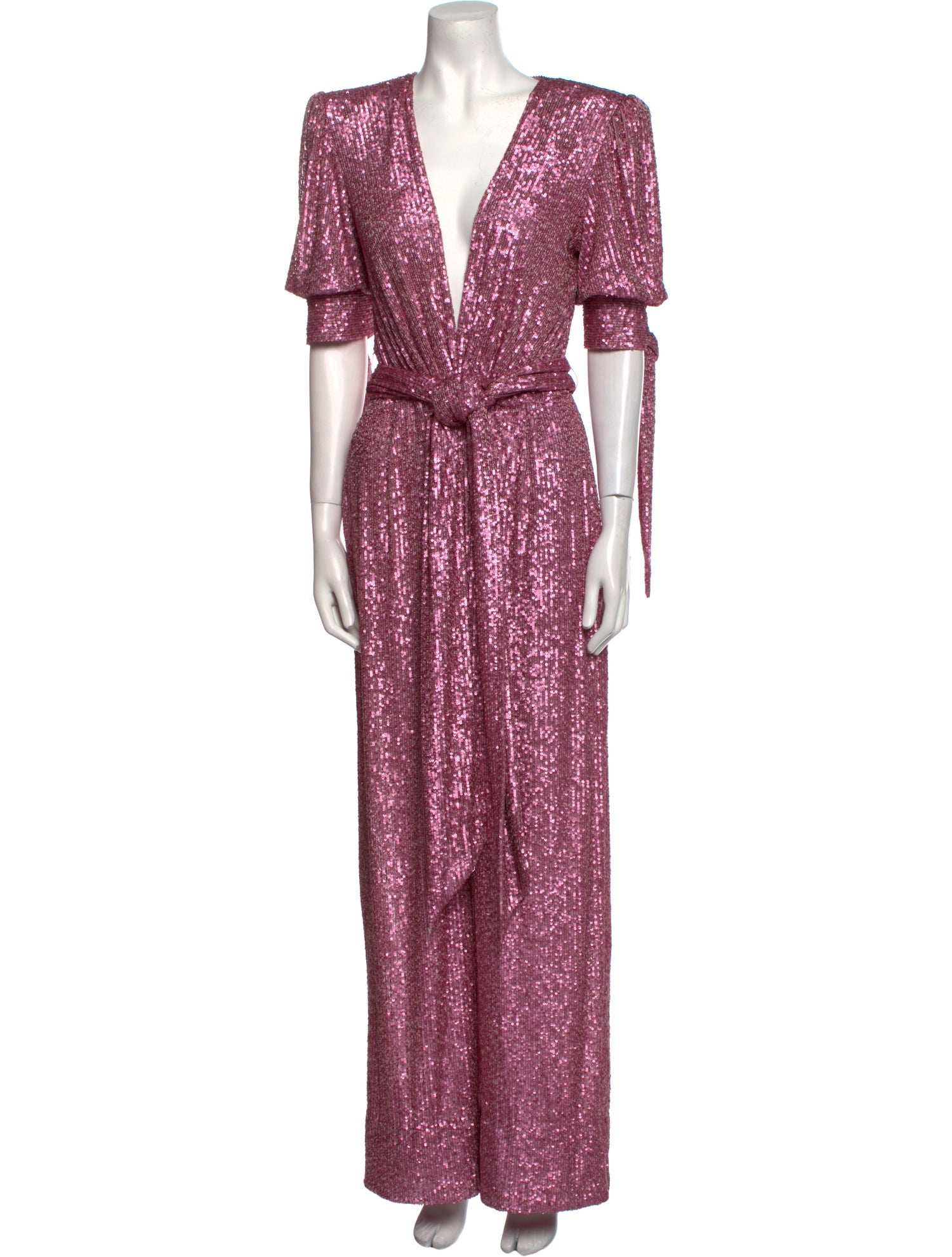 Naeem Khan Plunge Neckline Jumpsuit