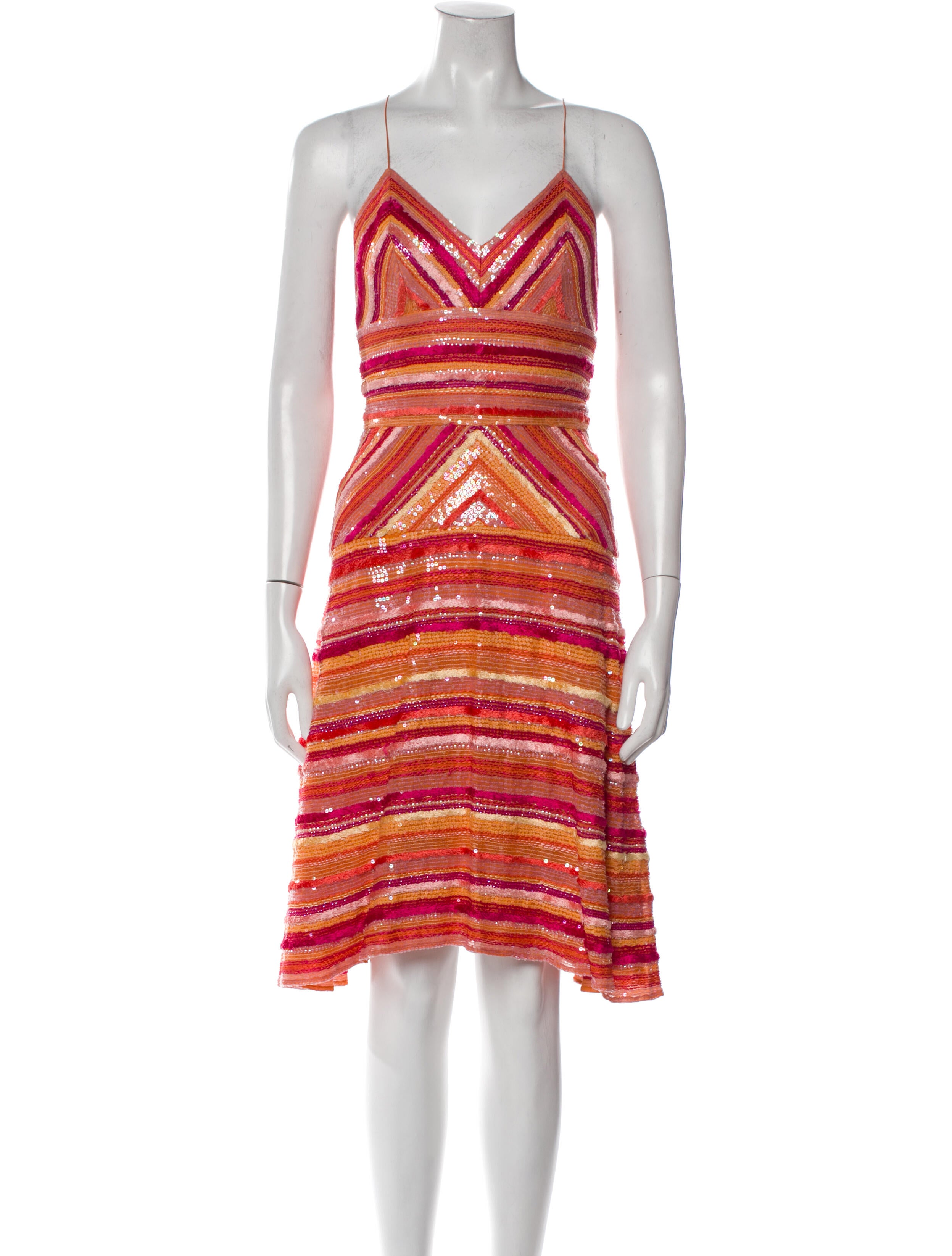 Naeem Khan Sequin Knee-Length Dress